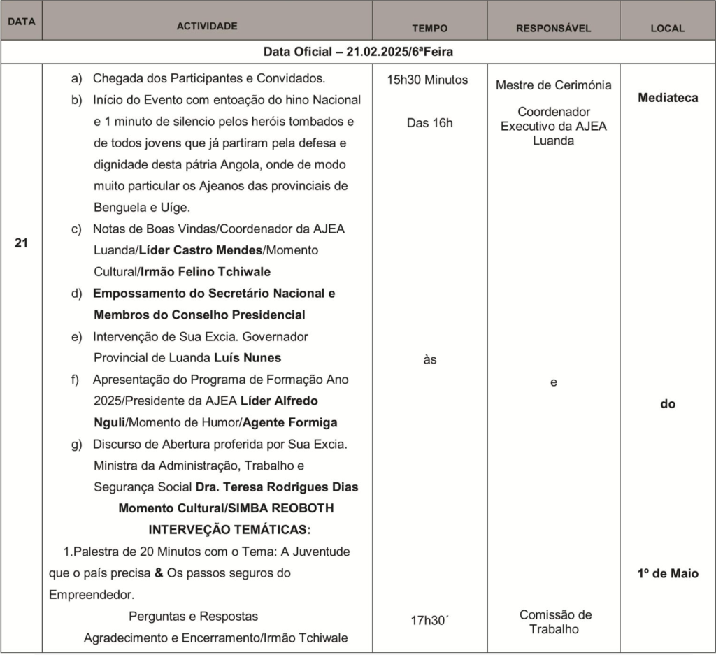 PROGRAMA