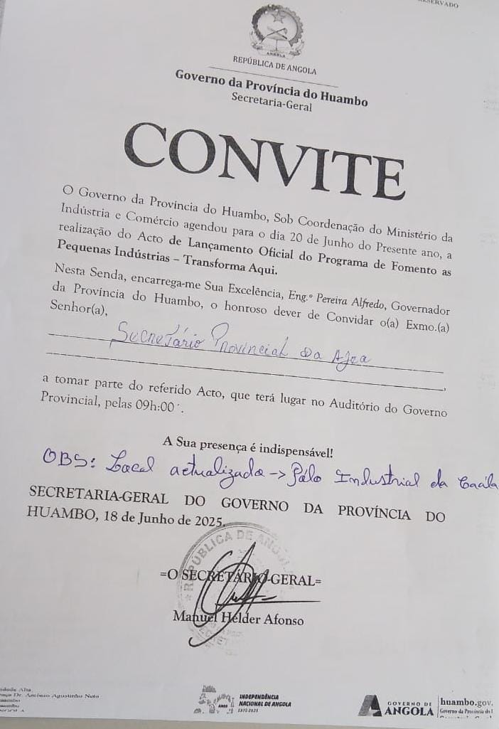 AJEA em destaque na feira de produtos e serviços no Huambo