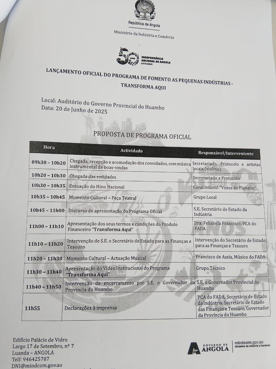 AJEA em destaque na feira de produtos e serviços no Huambo